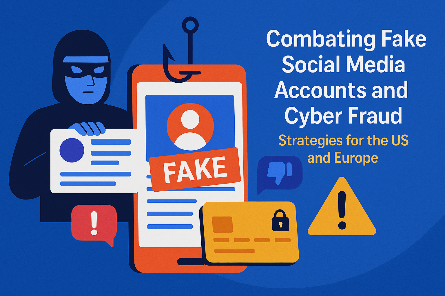 Combating Fake Social Media Accounts and Cyber Fraud: Strategies for the US and Europe